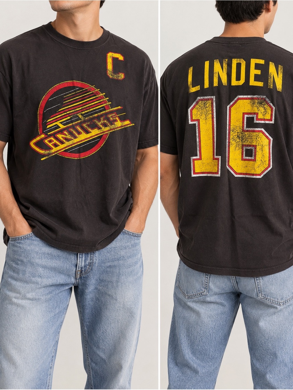 Vancouver Canucks Trevor Linden #16 Old Time Hockey Alumni Tee XXL